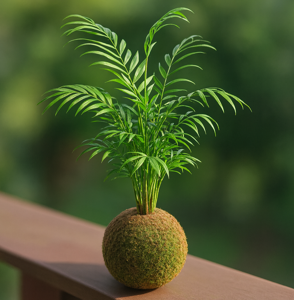 Kokedama palmeirinha